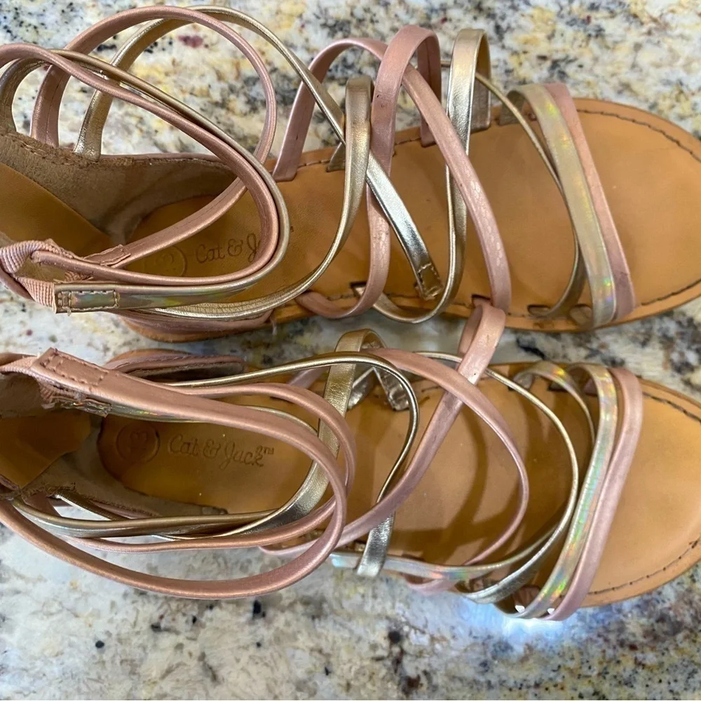 Girls dress ankle sandals size 13​